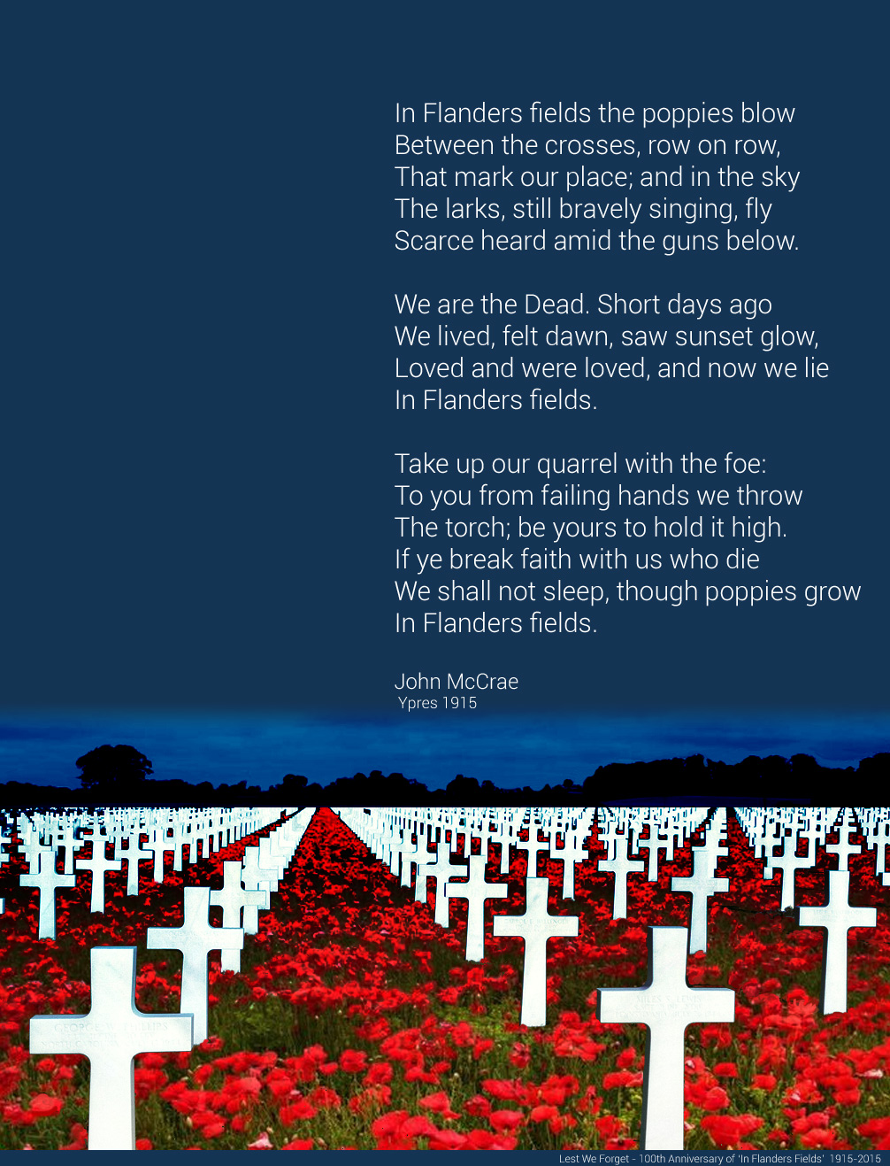 Memorial Day Poem: In Flanders Fields